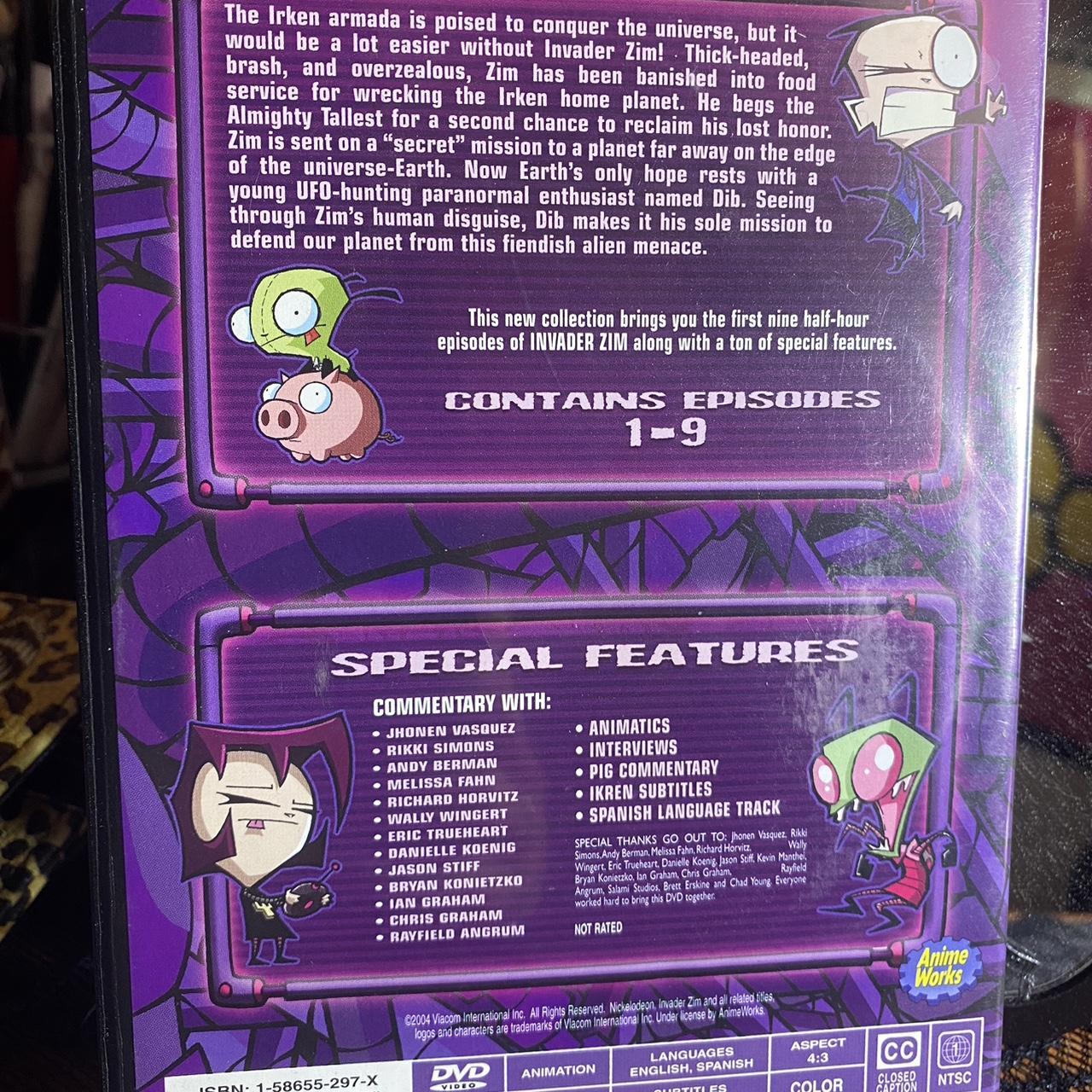 Invader zim volume 1 & 2 dvd set! 💚🔮 -no scratches | Depop
