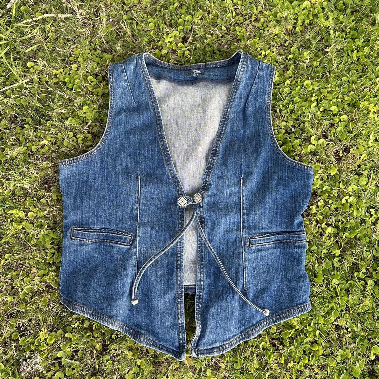 Women's Blue and Navy Gilet