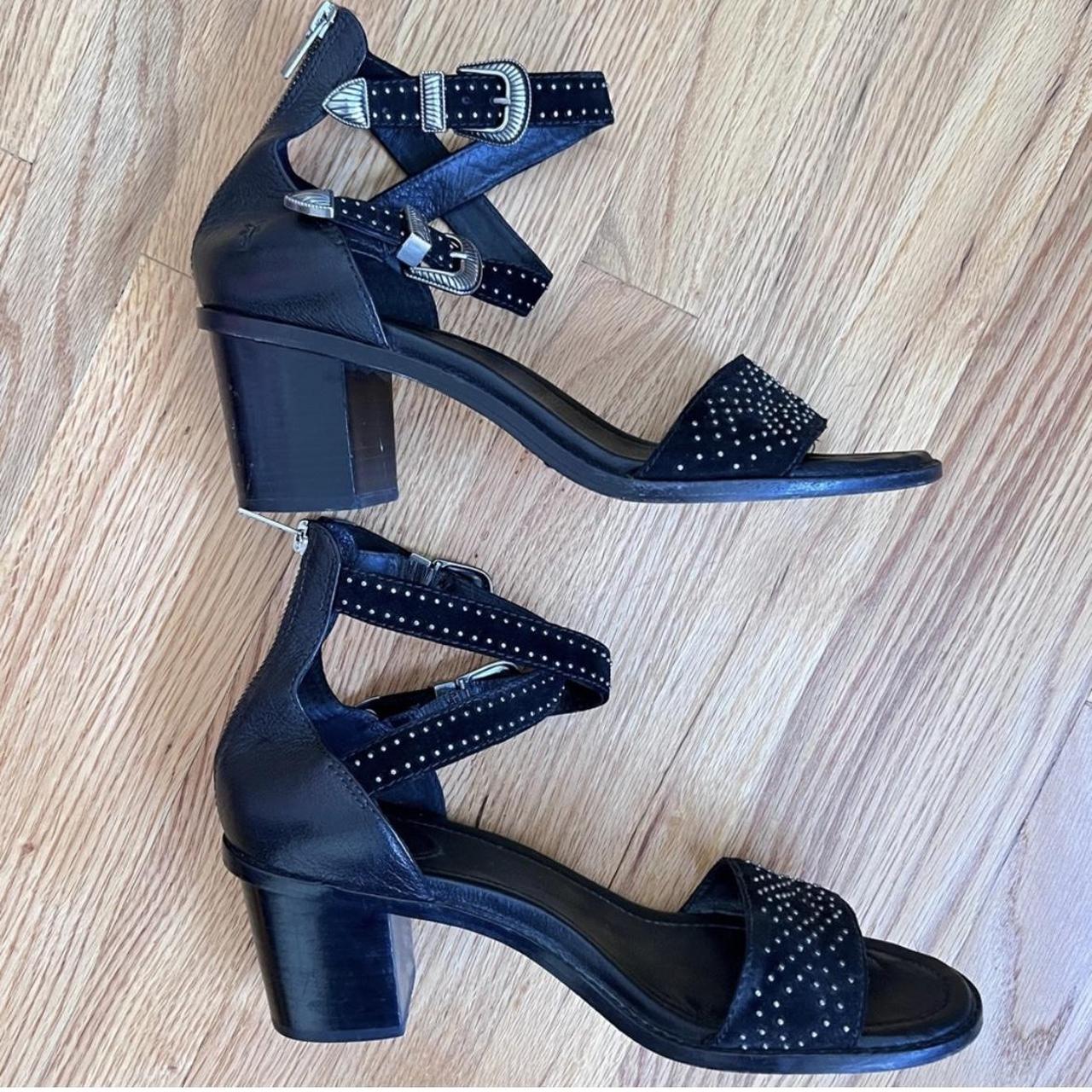 Frye Women's Black Sandals | Depop