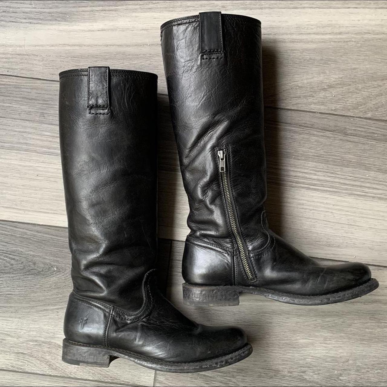 frye black knee high boots