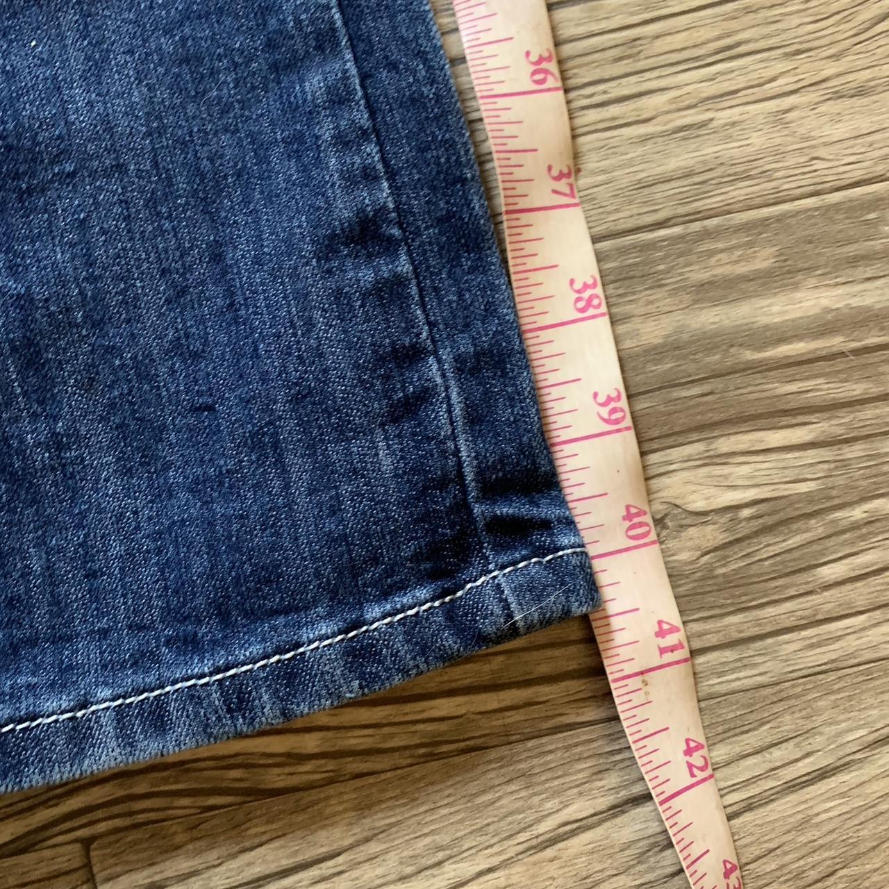 Navy and blue low rise jeans true to size 2000s... Depop