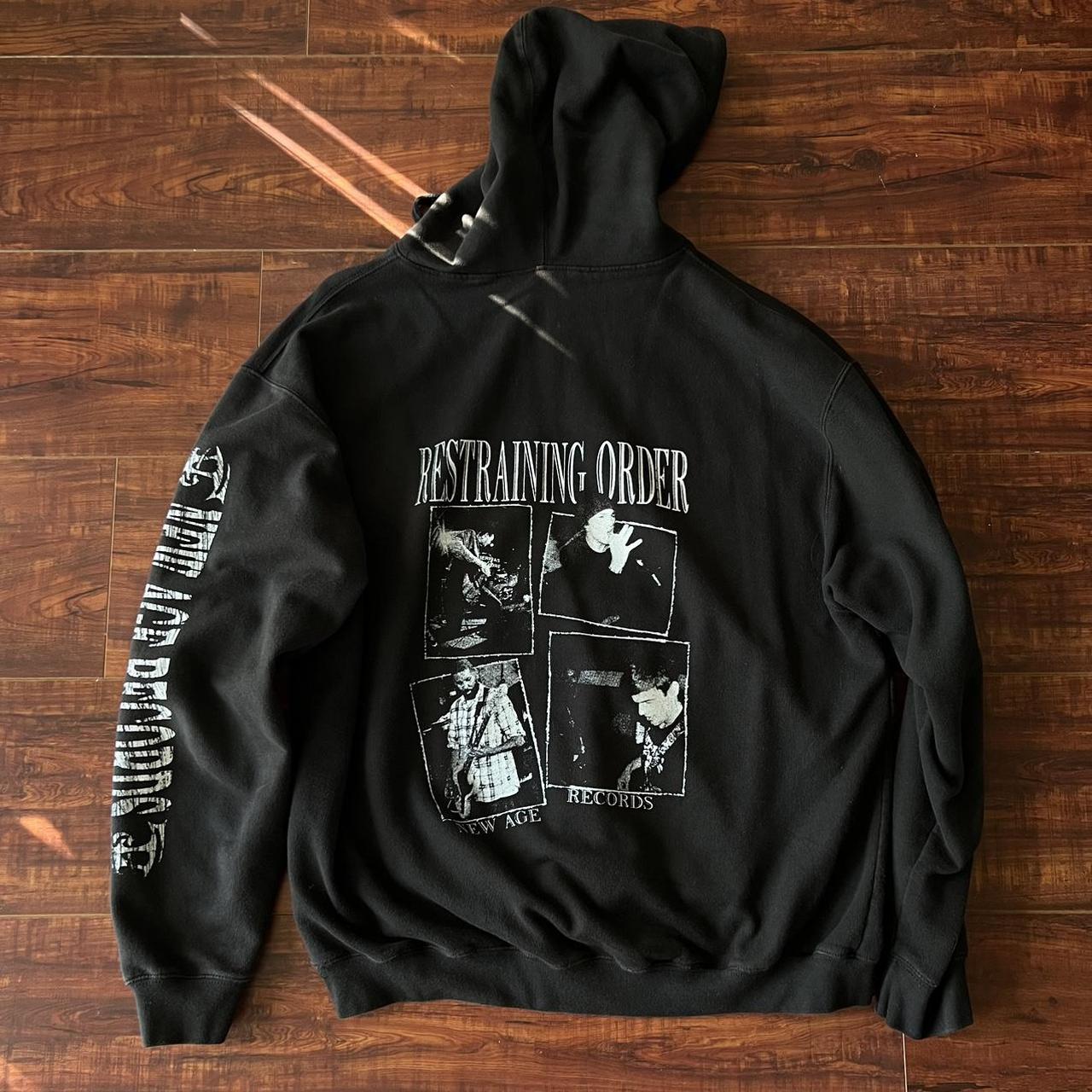 Restraining Order hardcore punk band hoodie Size... Depop