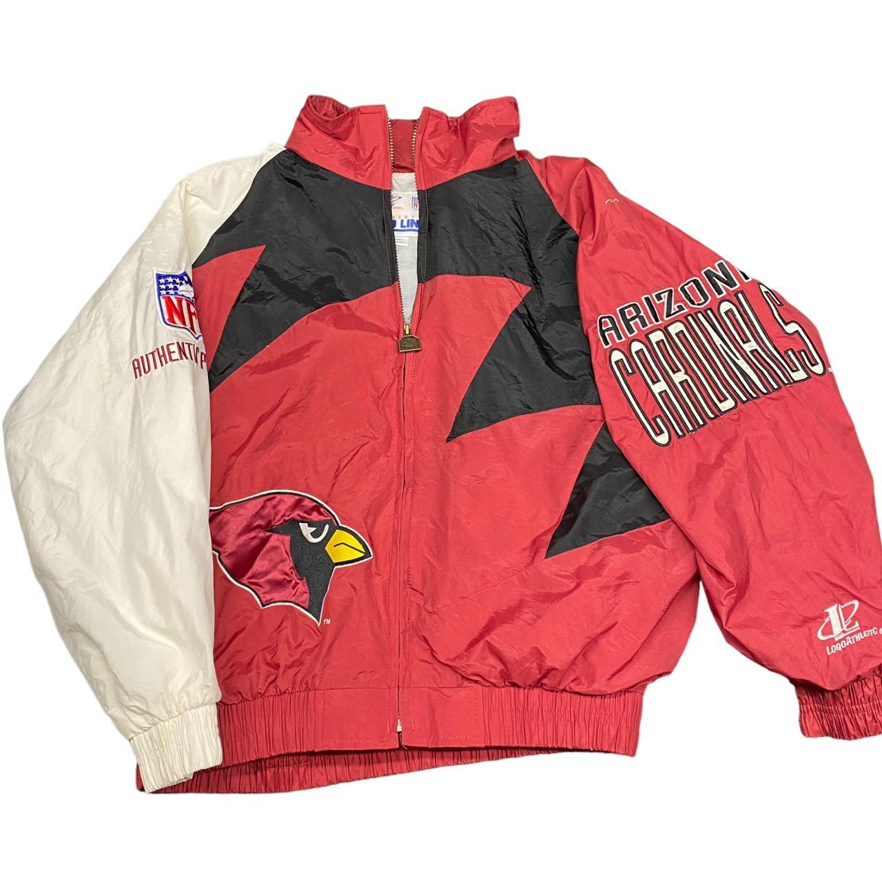 VTG NFL Pro Line Logo Athletic Bomber Jacket Arizona Cardinals SZ