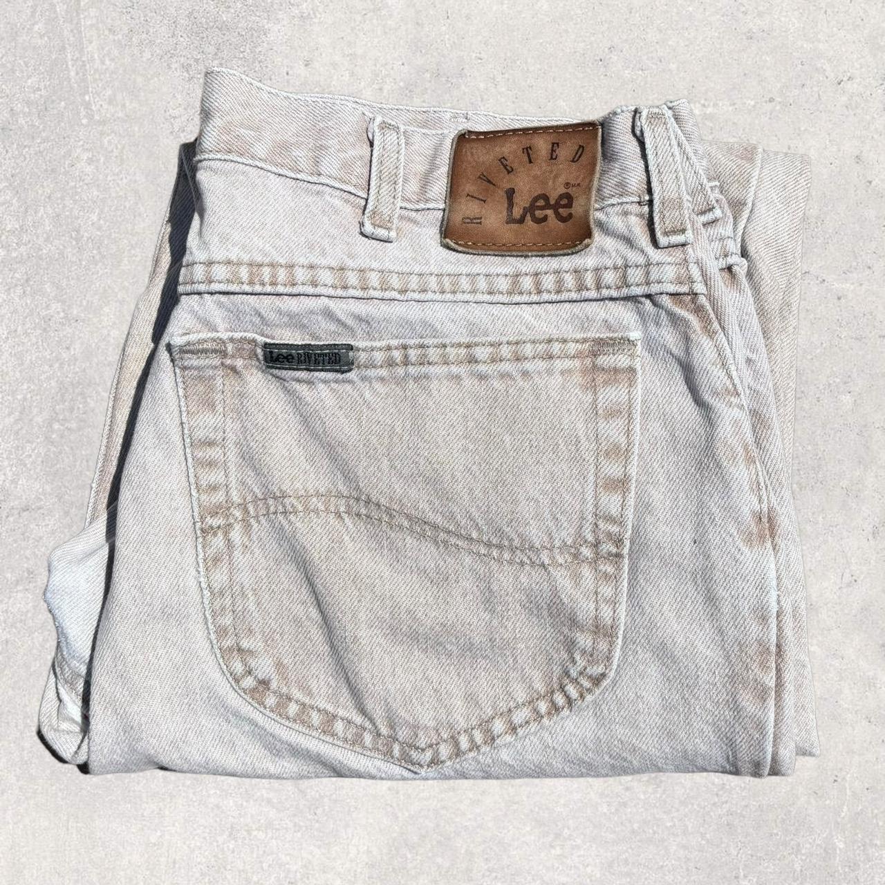 神シルエット◎ 90s RIVETED Lee Wide Denim Pants s-l400.jpg