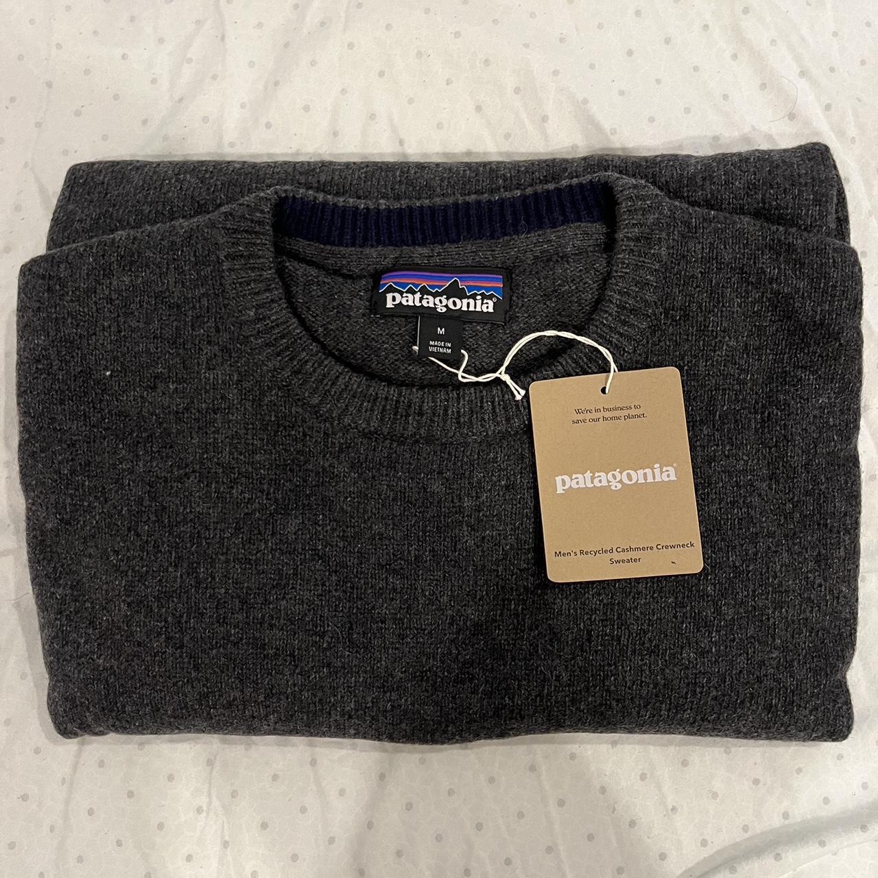 Patagonia men's recycled cashmere crewneck hot sweater