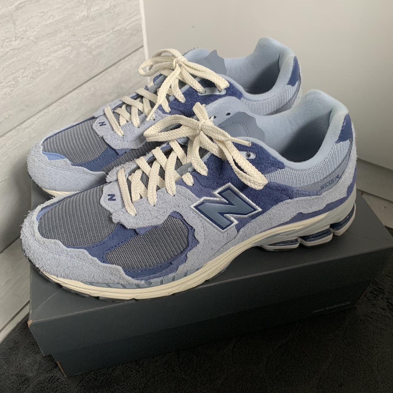 New Balance Men's Purple and Grey Trainers | Depop