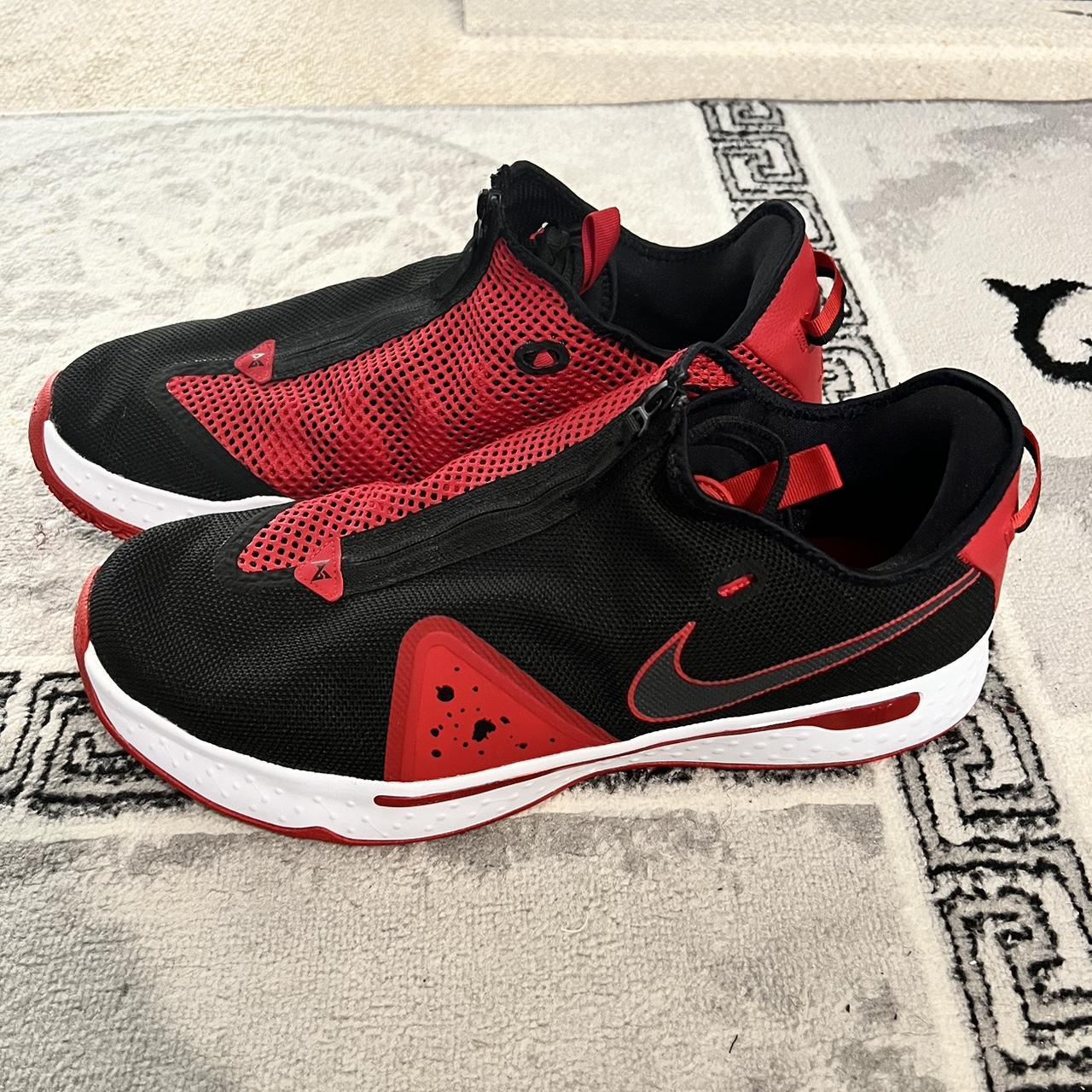 Nike PG 4 basketball shoes UK size 17 black red. Depop