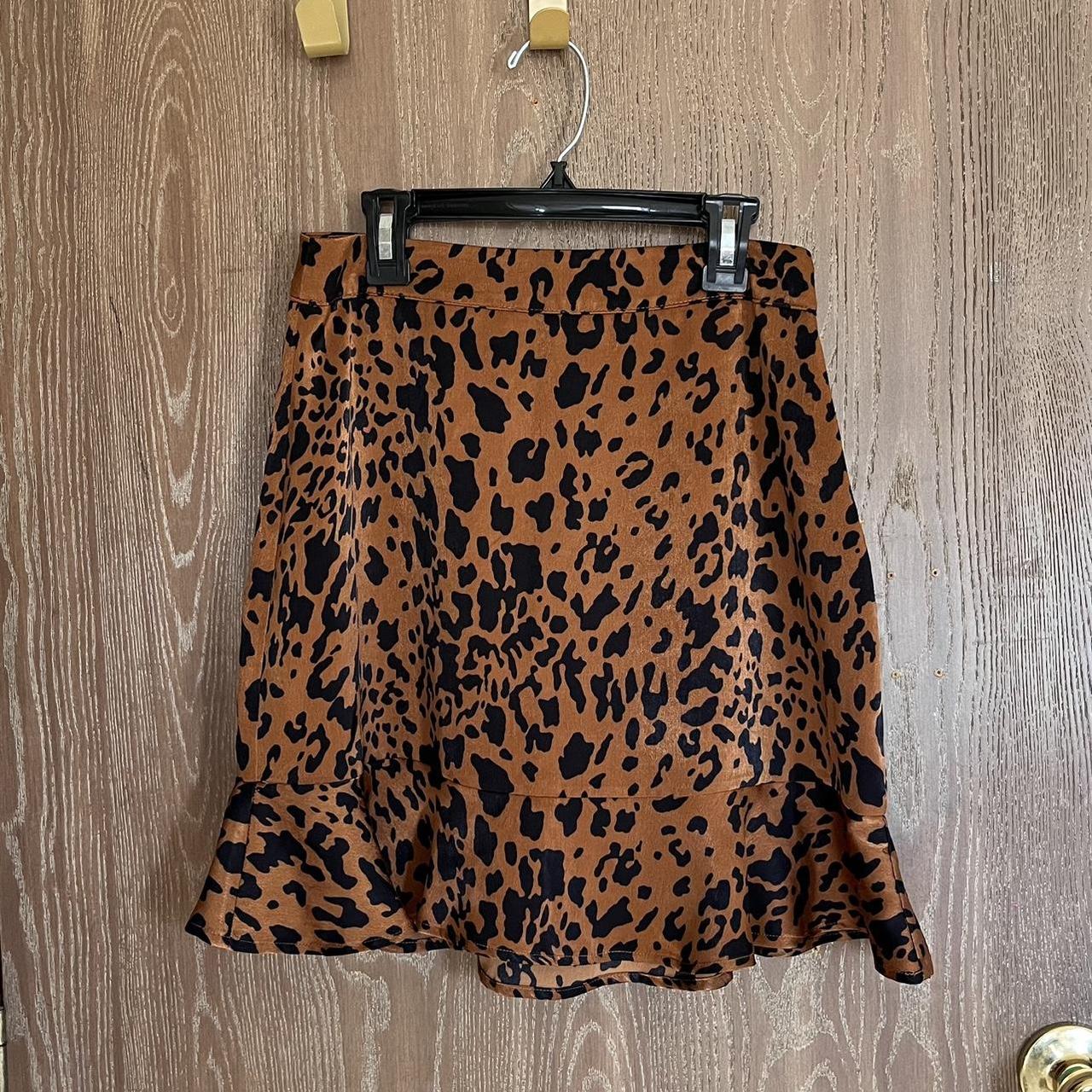 Forever 21 leopard skirt best sale