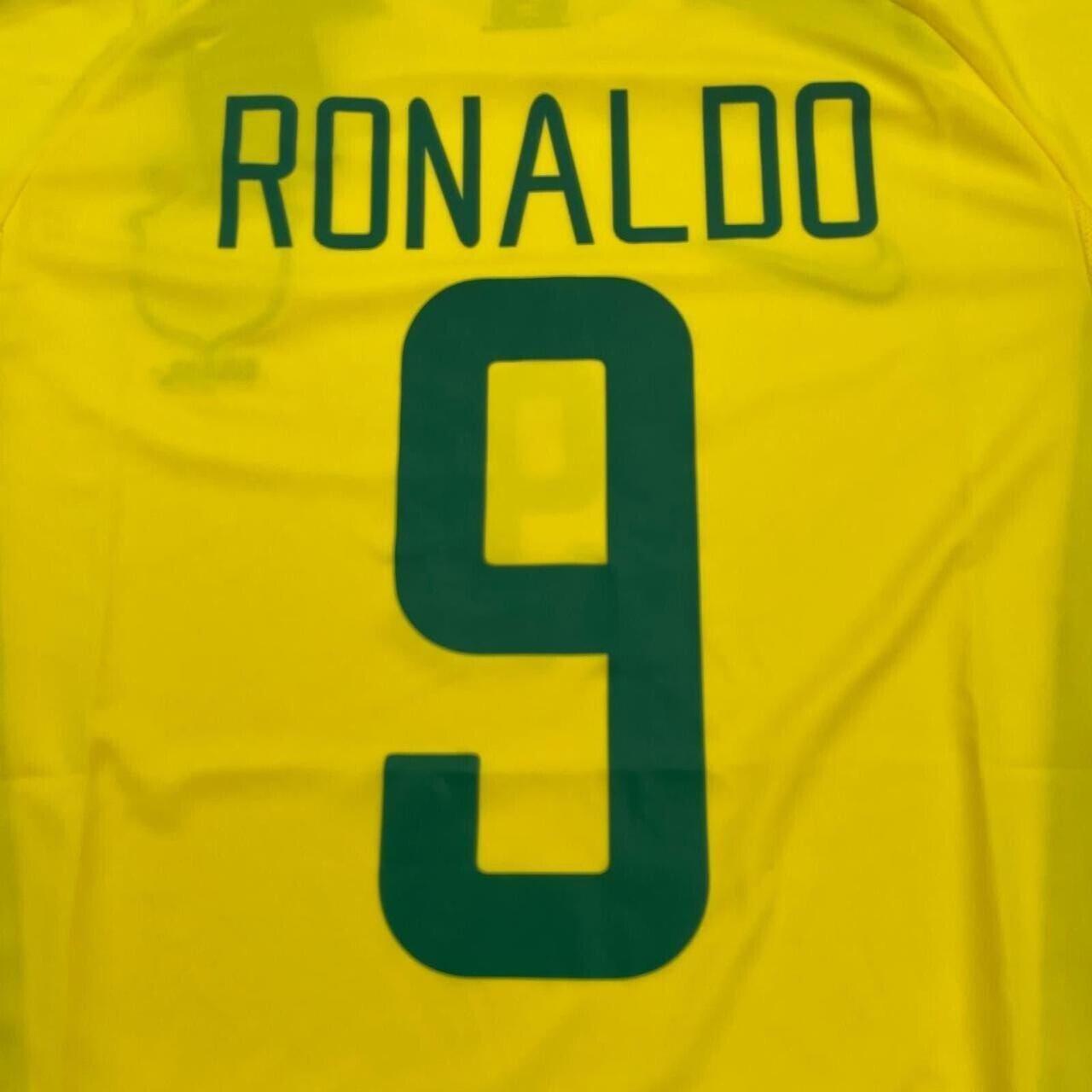 Nike Retro 2002 Brazil Ronaldo R9 Jersey Vintage. Depop