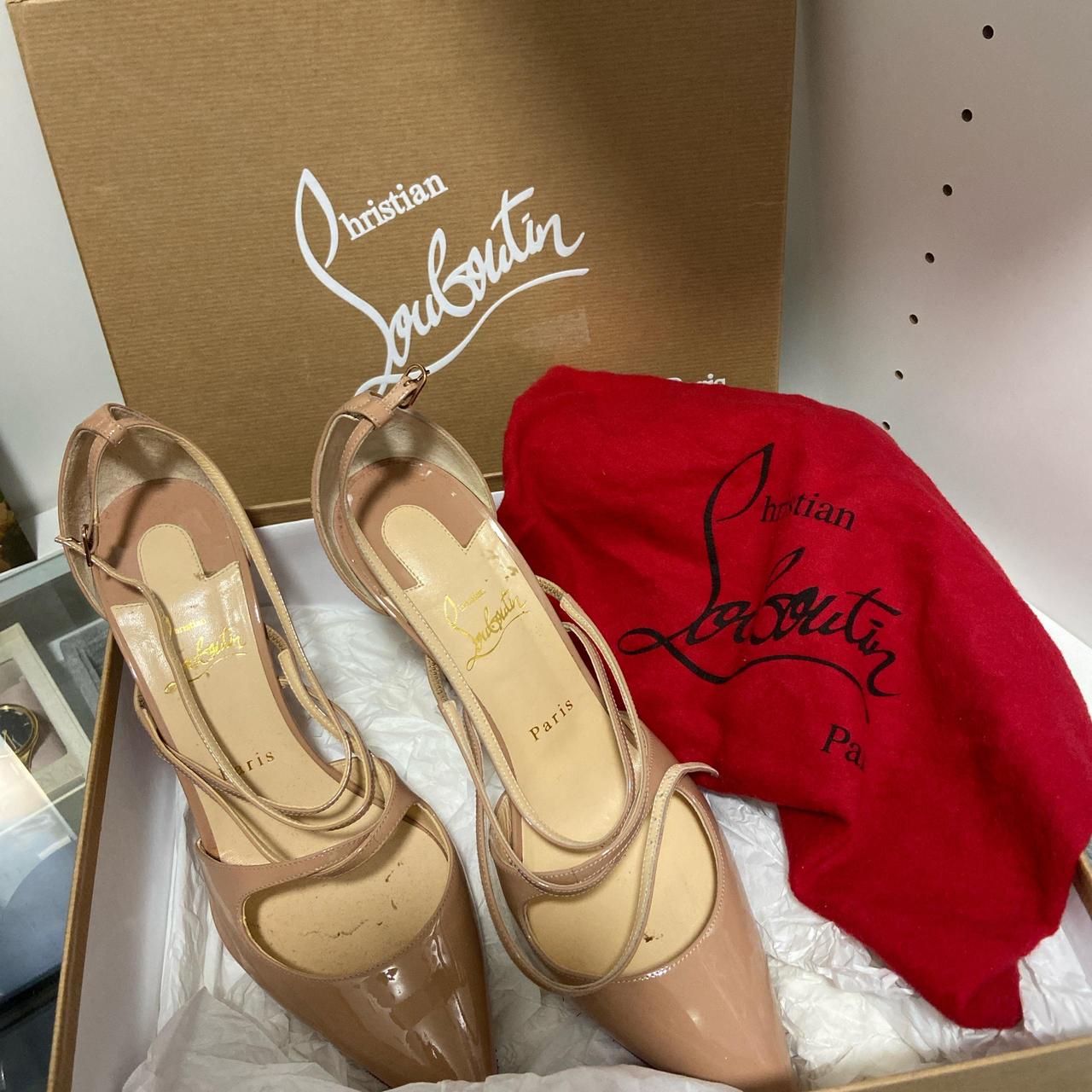 Christian Louboutin Crossfliketa 100 Leather Pumps. Depop