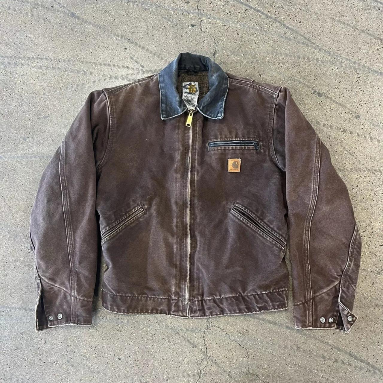 Vintage Carhartt Detroit Jacket Brown If You're - Depop