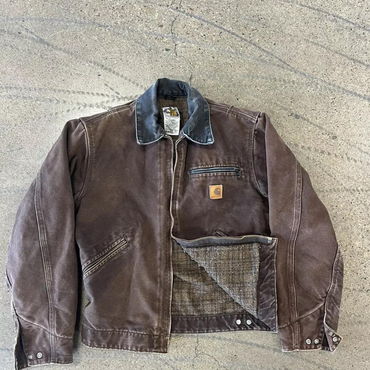 Vintage Carhartt Detroit Jacket Brown If You're - Depop