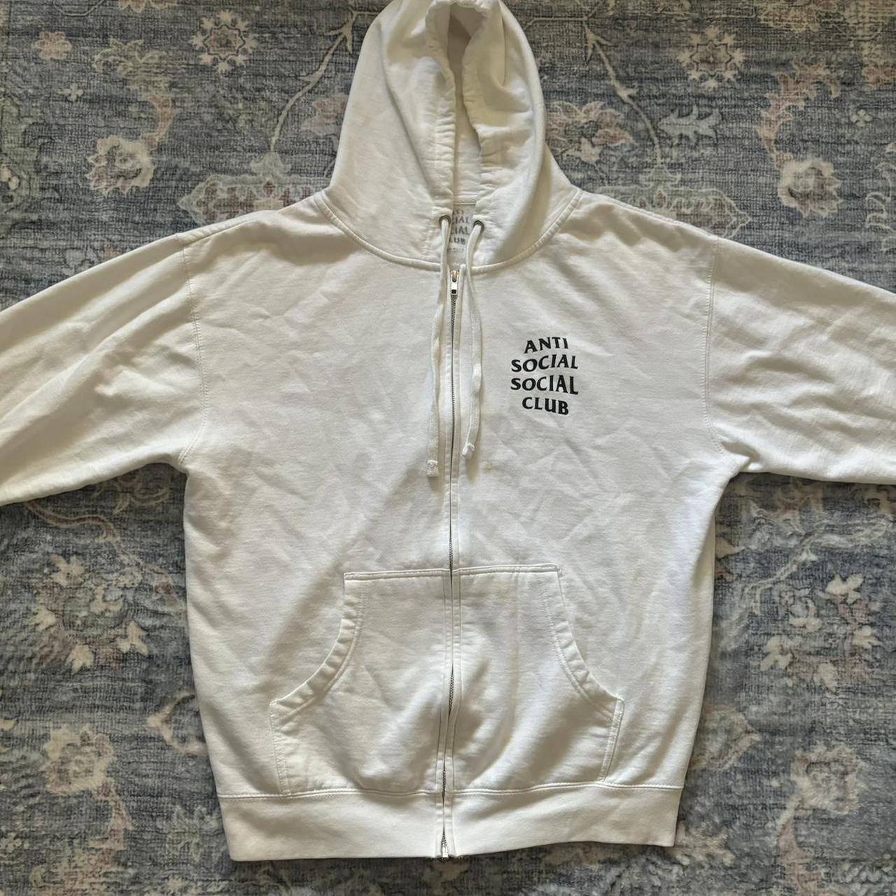 Anti Social Social Club Kkoch Zip-Up Hoodie Depop