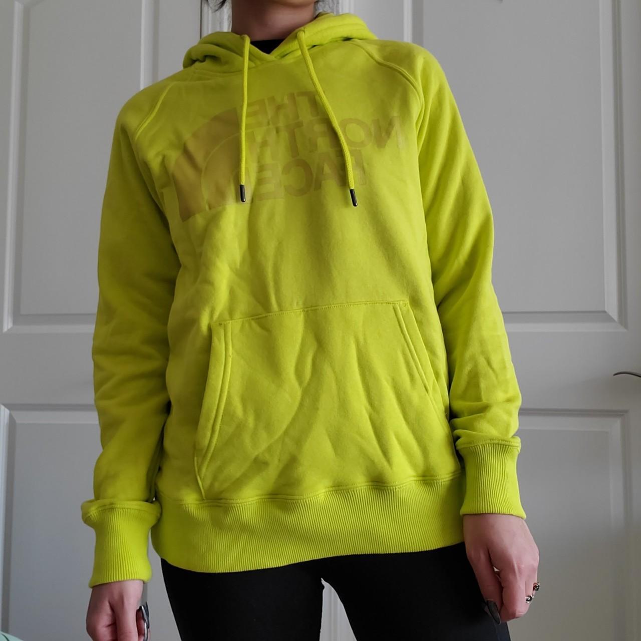 The North Face Women's Yellow and Green Hoodie