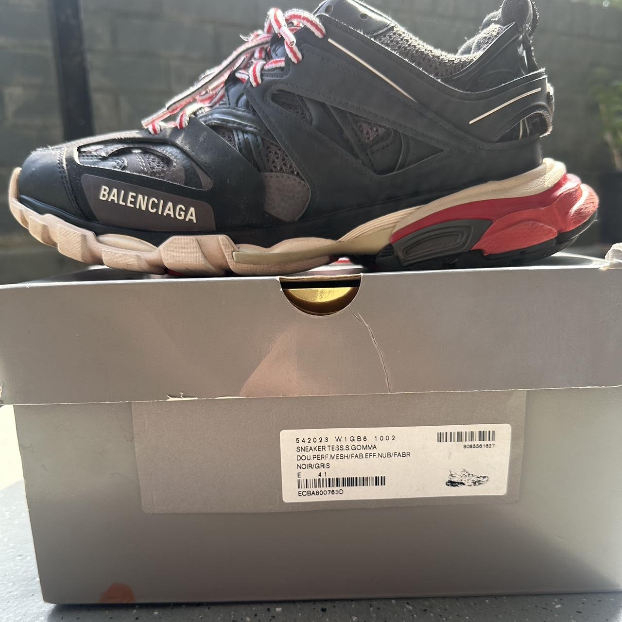 Balenciaga Track Trainer 'Black Red' Balenciaga... - Depop