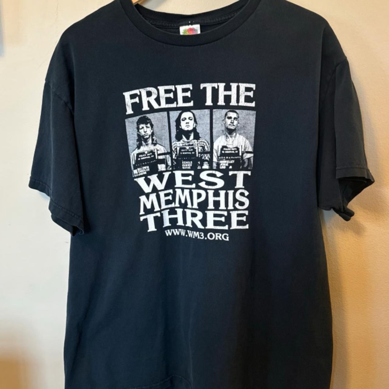 ミュージシャン FREE THE WEST MEMPHIS Vintage Free The West Memphis Three T-Shirt XL FOTL | Depop