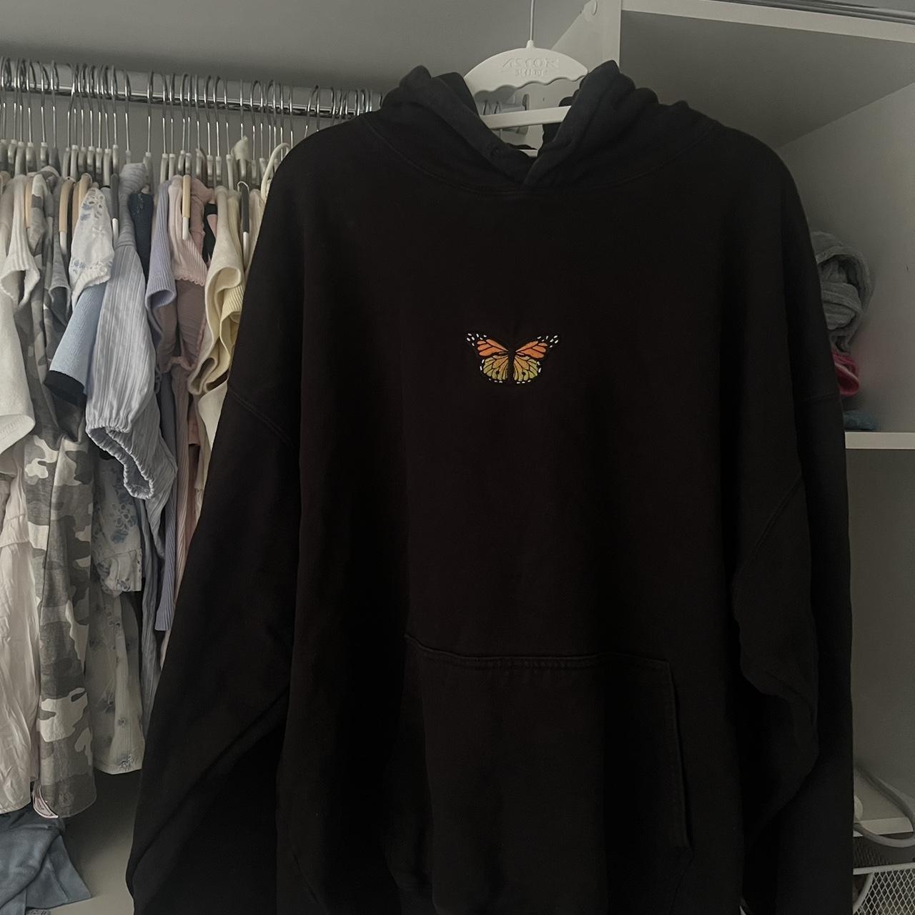 Brandy melville black butterfly hoodie best sale