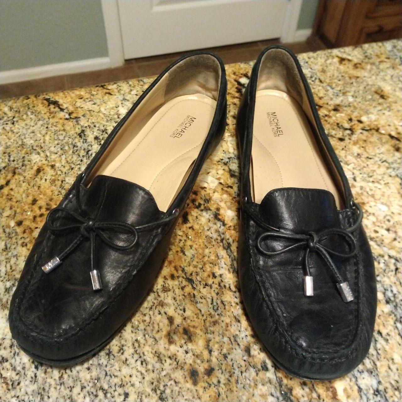 Michael Kors Sutton Leather Black Moccasin Loafer. Depop