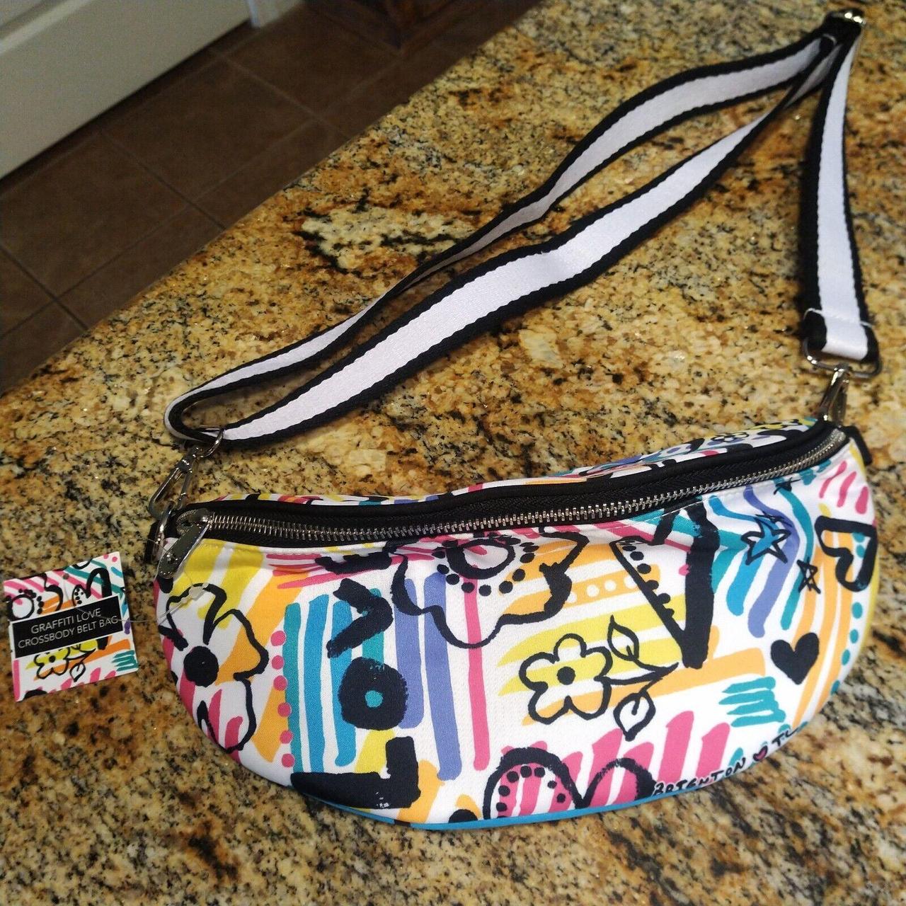 Brighton hot graffiti love crossbody belt bag new