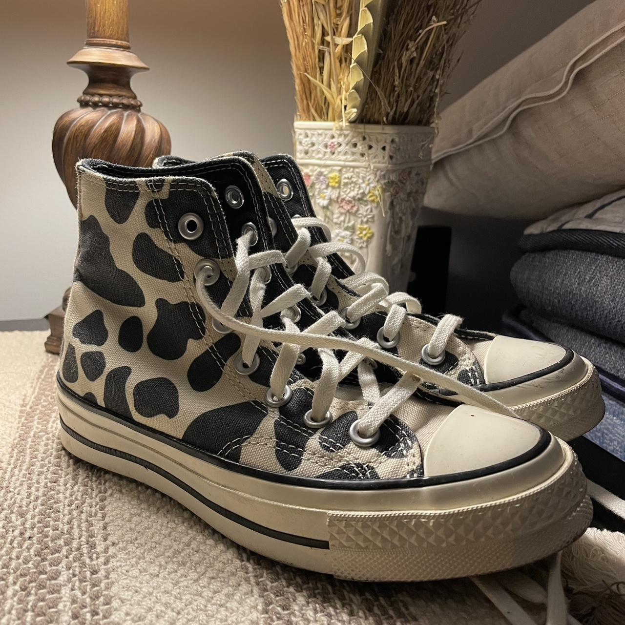 Cow on sale print converse sneakers