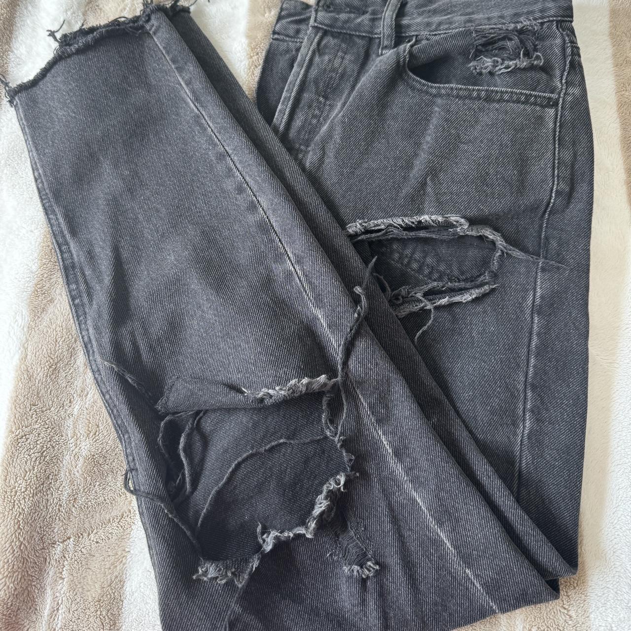 Retailer Women’s Pacsun black ripped jeans high rise size 27