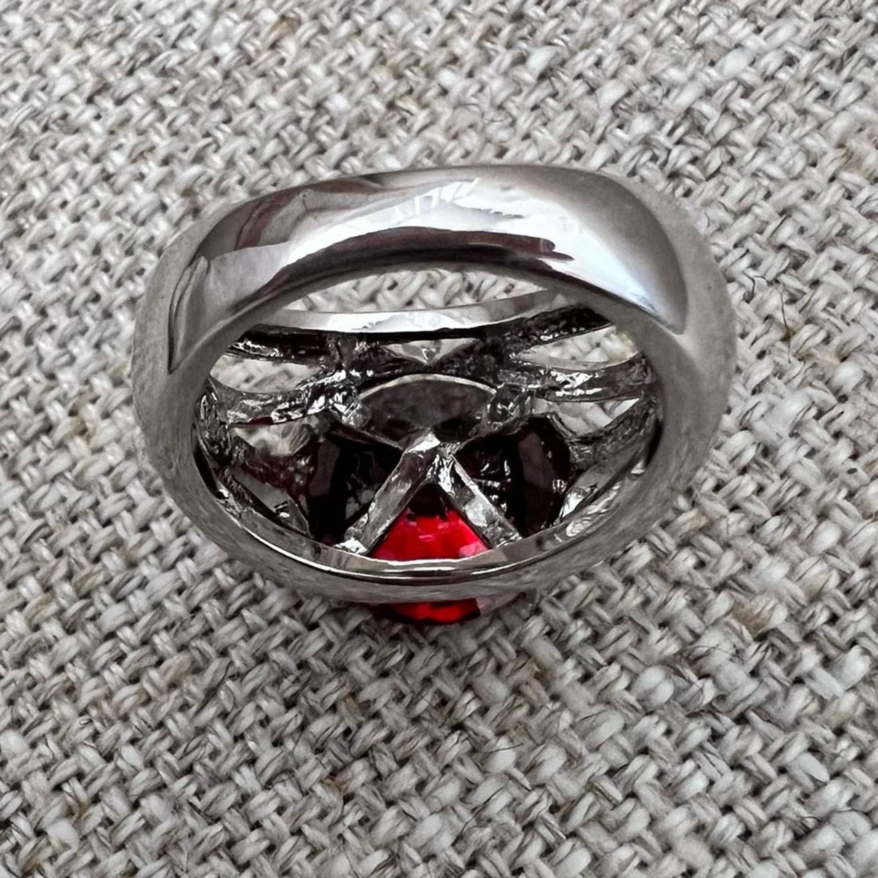 Source Unknown Women's Ring - Red/Silver – Premie… - image 6