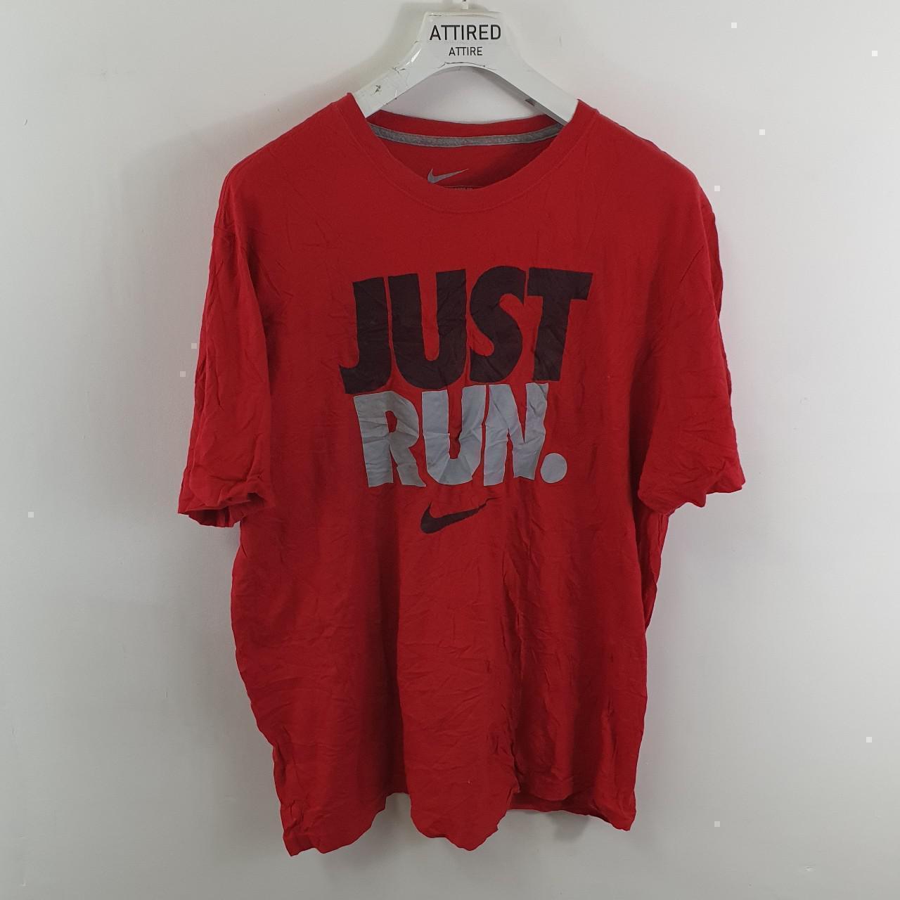 VINTAGE NIKE JUST RUN T SHIRT SKU-1003 Beautiful... - Depop