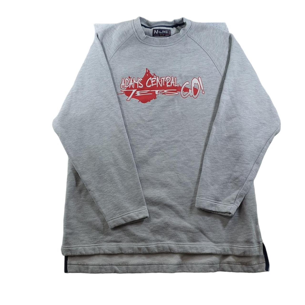 Vintage N Line Sweatshirt Adult Large L Grey Sport... - Depop