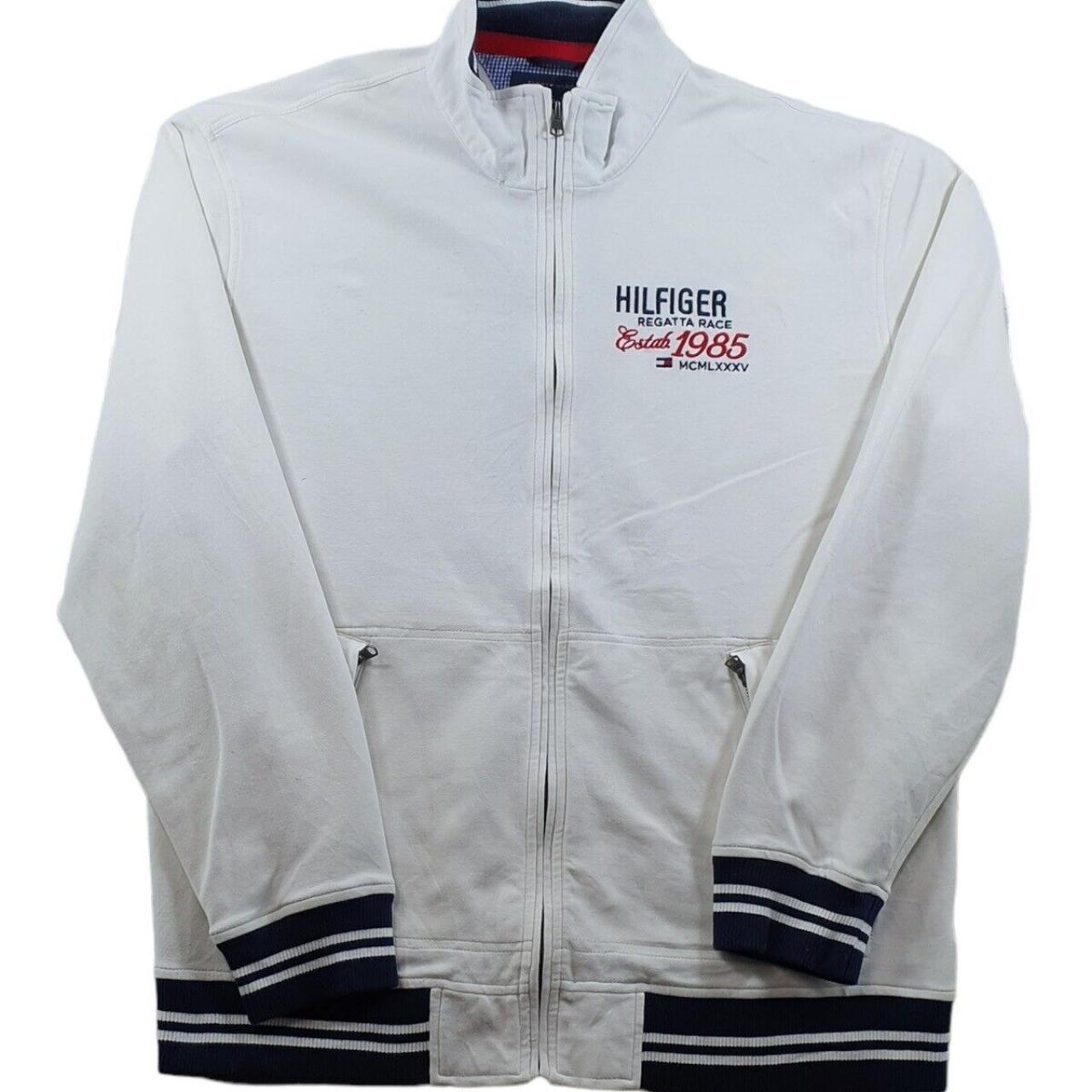 Mens white tommy hot sale hilfiger sweatshirt