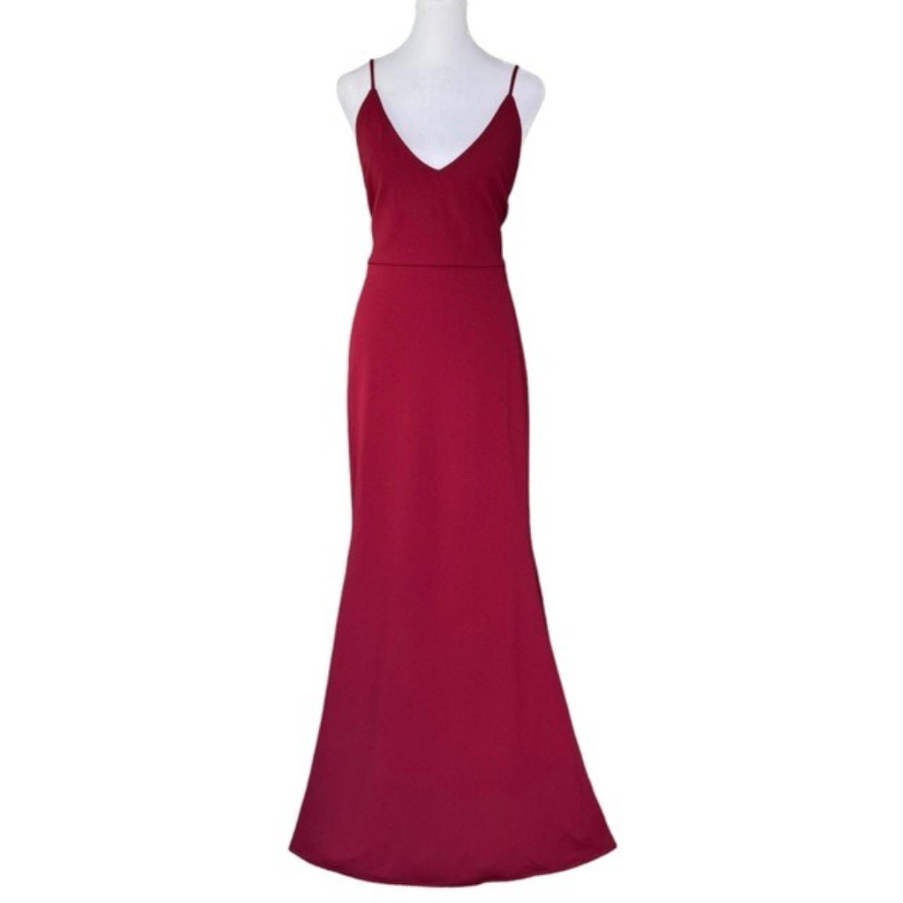 Infinite glory wine red maxi dress best sale