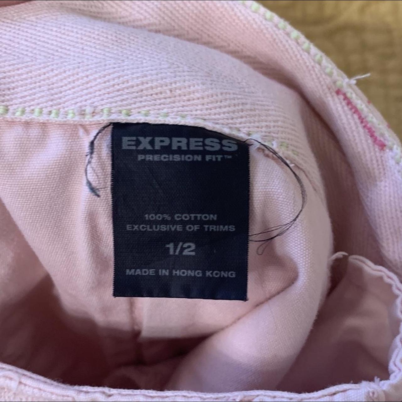 Y2K Express Cargo Pants 27 Capri Pink Vintage Pocket Zipper Cinched Low  Rise