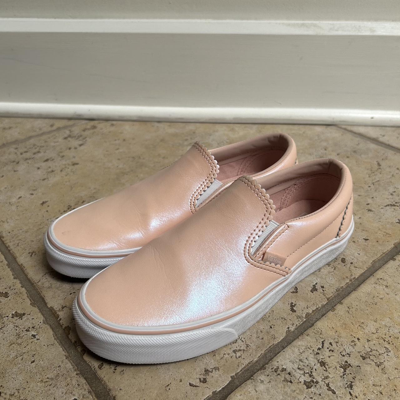 Light pink leather vans hotsell