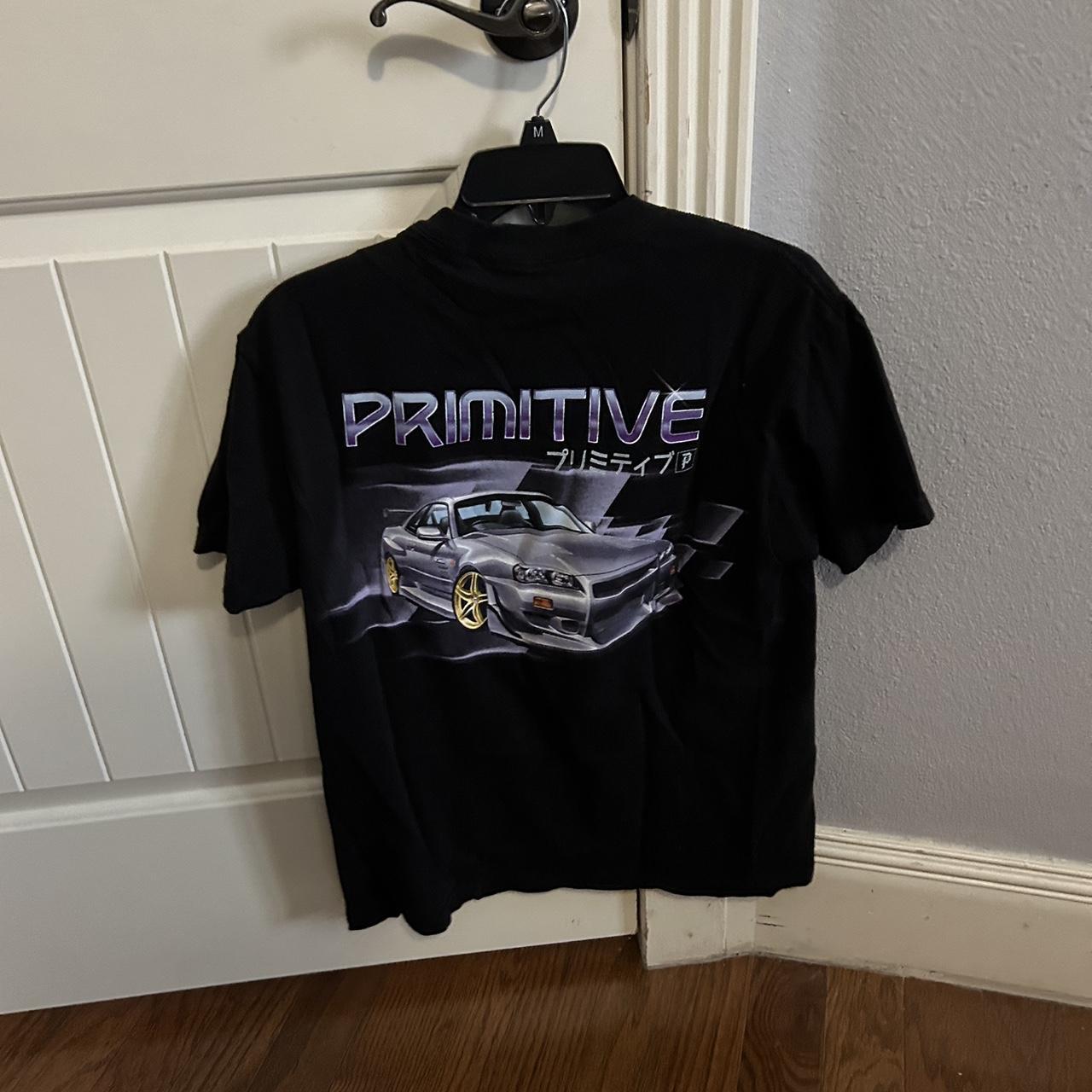 Primitive black and purple tee #racing #streetwear - Depop