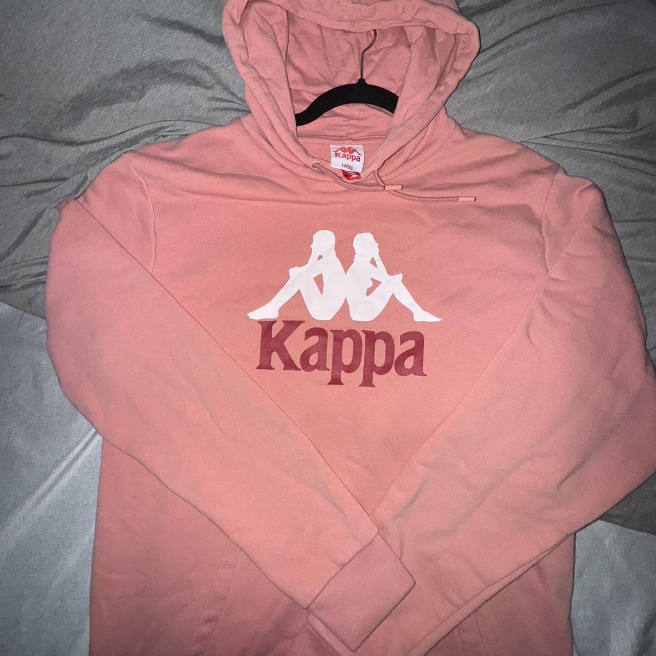 Pink kappa hoodie mens best sale