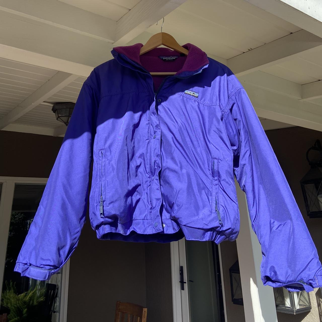 Patagonia Women's Purple and Blue Jacket | Depop