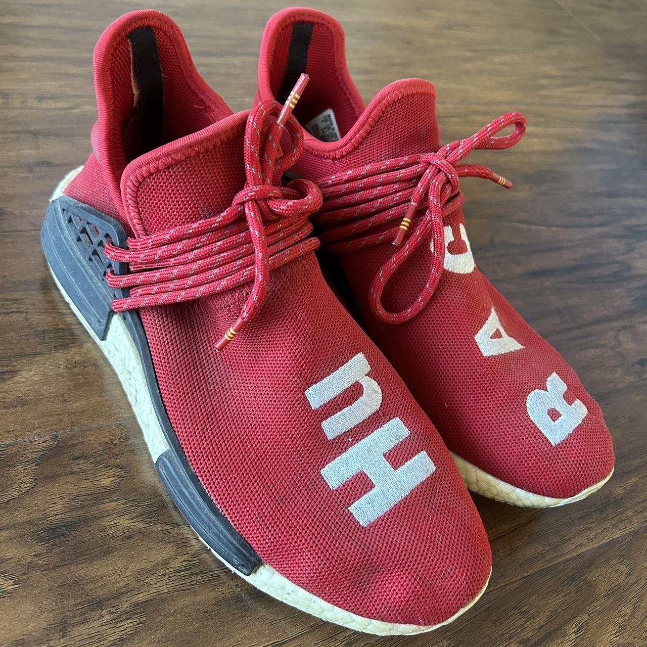 Adidas human race mens red deals