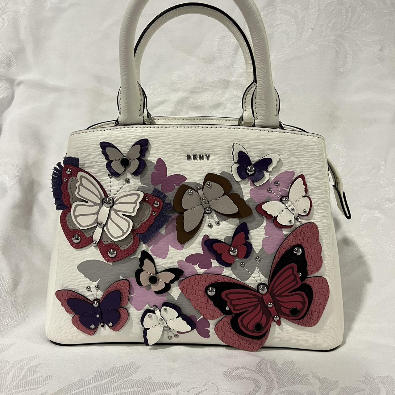 DKNY Paige MD Satchel in white with beautiful Depop