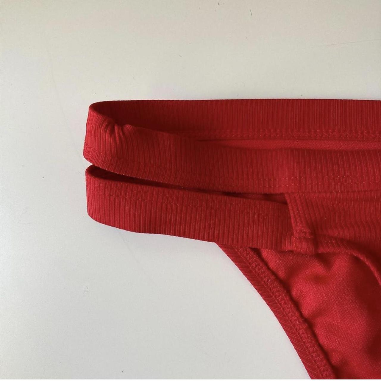 Target xhilaration red bikini bottoms. NWOT, never... Depop