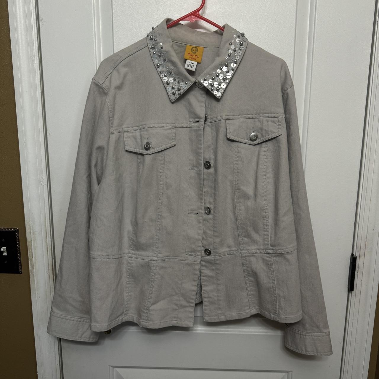 Ruby Rd. Women's Jacket - Grey/Cream - 24 – Ruby … - image 1