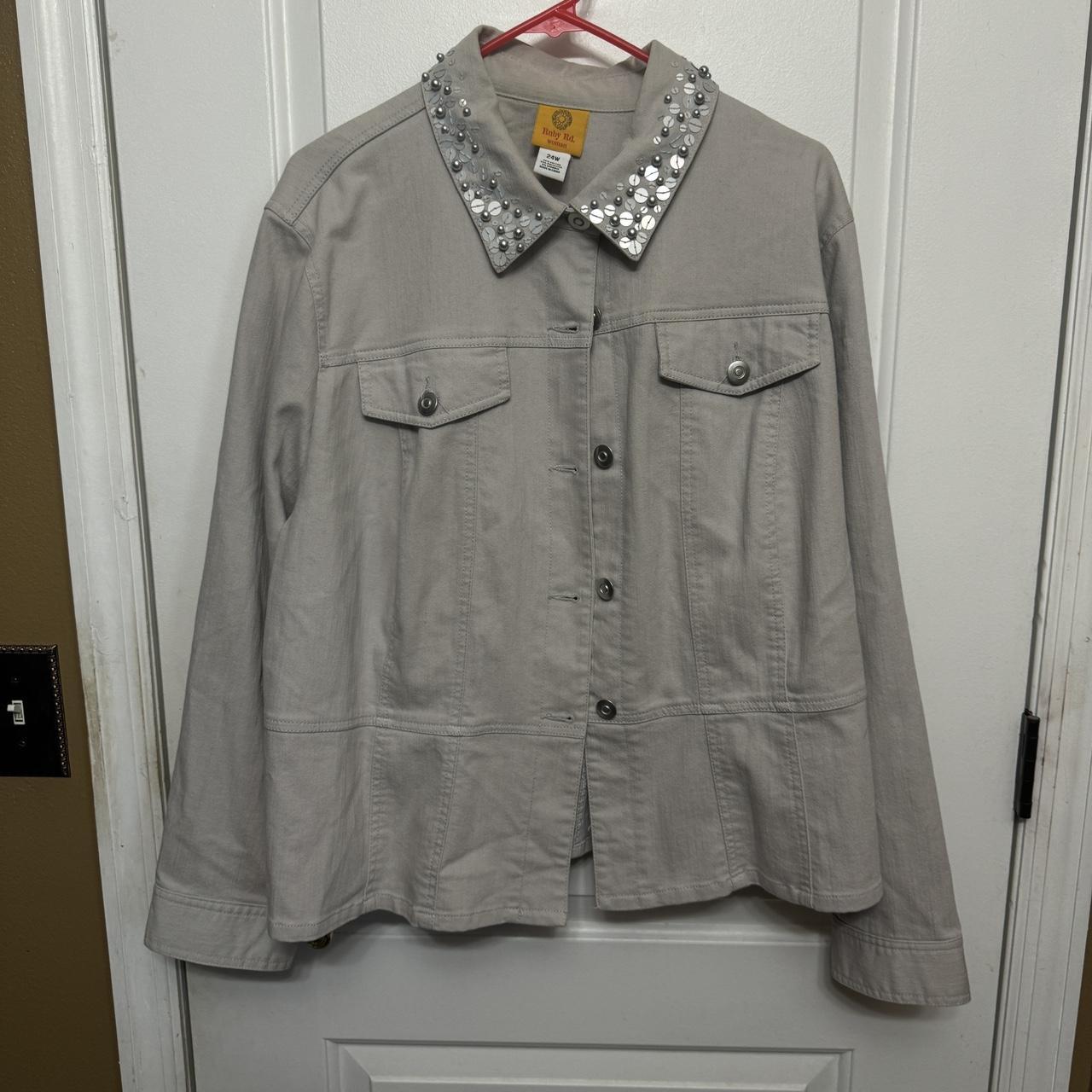 Ruby Rd. Women's Jacket - Grey/Cream - 24 – Ruby … - image 2