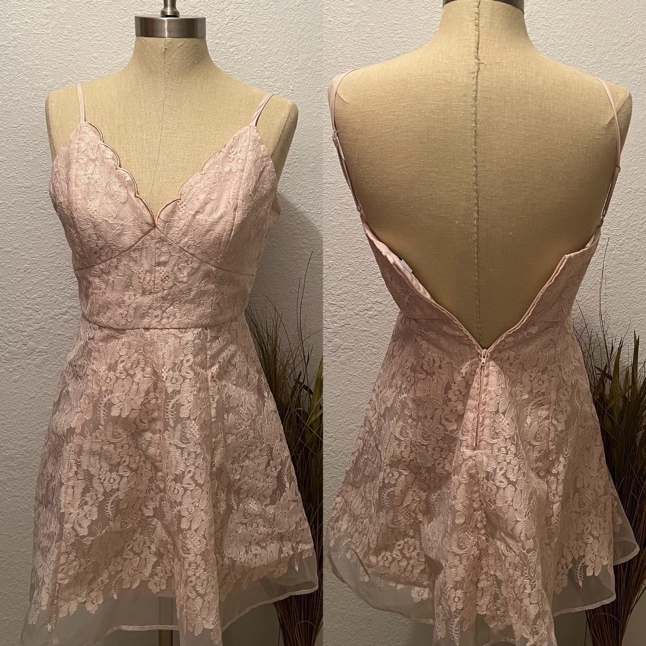 Keepsake pink lace cocktail dress size 6. Free shipping Depop