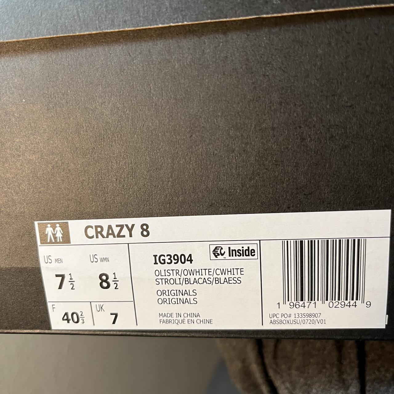 Adidas Crazy 8 Sneakers in color “Olive Strata” Size | Depop