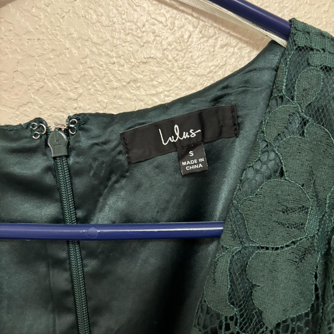 FREE SHIPPING!! Lulus green deepv dress. Perfect... Depop