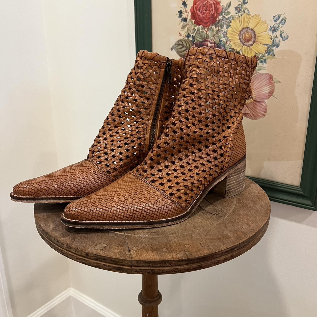 Free people woven booties on sale