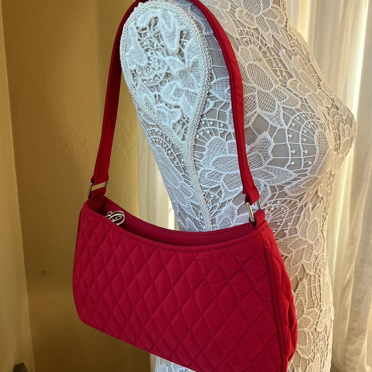 Vera bradley red quilted purse sale