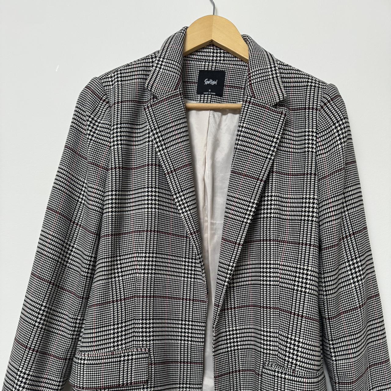 Sportsgirl check blazer sale