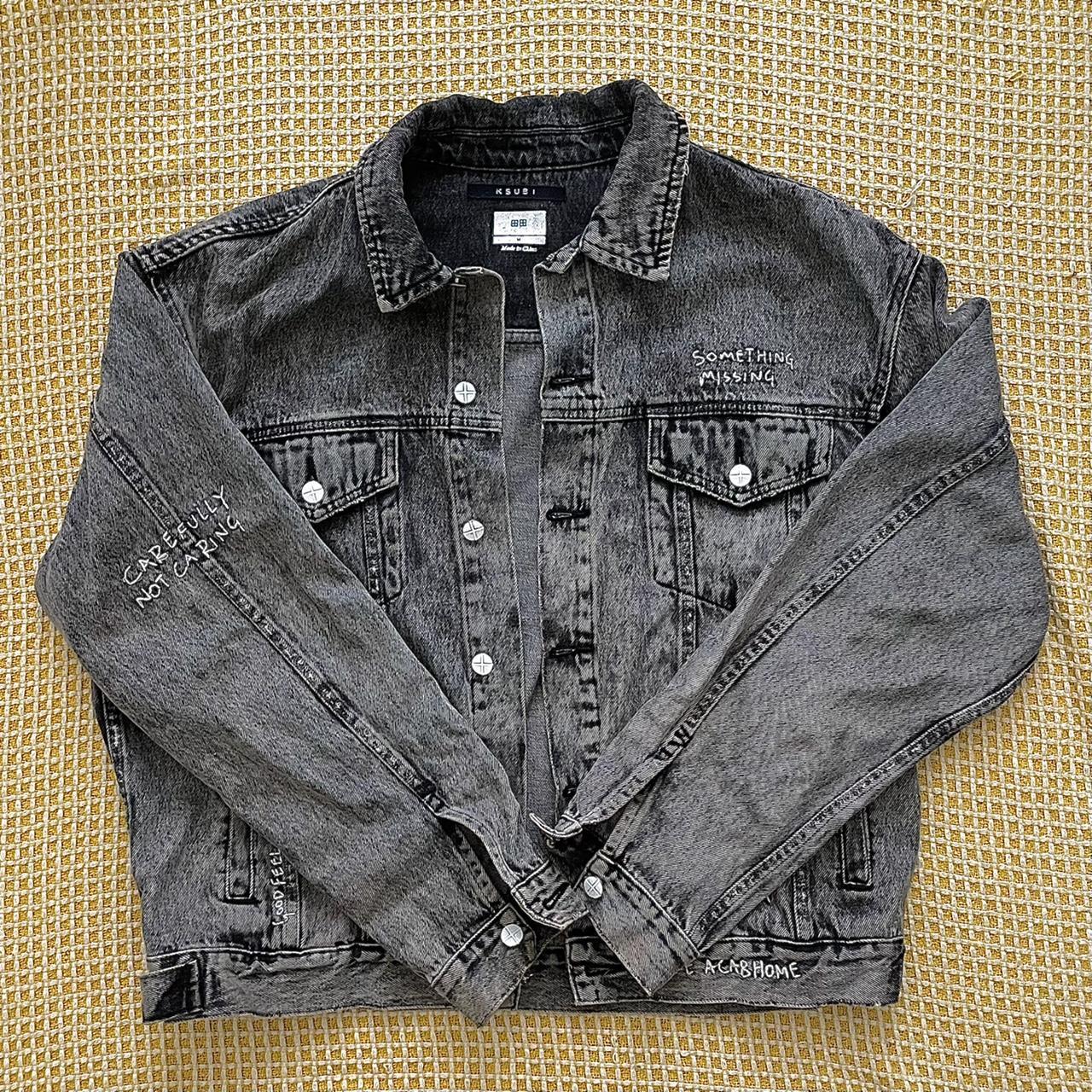KSUBI black acid wash denim jacket MENS SIZE M ️‍🔥... Depop