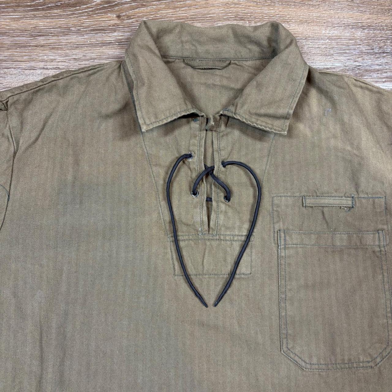 Vintage Men's Shirt - Tan – Mens Vintage Military… - image 2