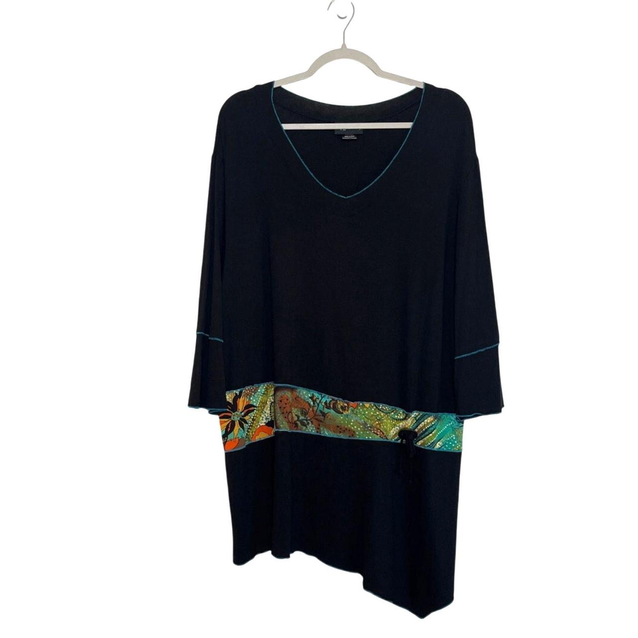 Source Unknown Women's Blouse - Black/Multi - XL … - image 1