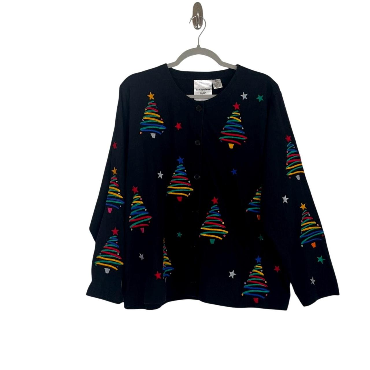 Source Unknown Women's Sweater - Black/Multi - 3X… - image 1